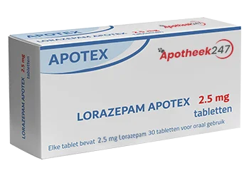 Lorazepam 2.5mg 30 Tabletten Apotheek247.net