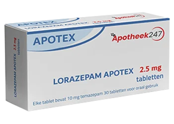 Lorazepam 2.5mg 30 Tabletten Apotheek247.net