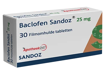 Baclofen Sandoz 25mg 30 tabletten Apotheek247.net