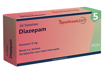 Diazepam 5mg 30 tabletten Apotheek247.net