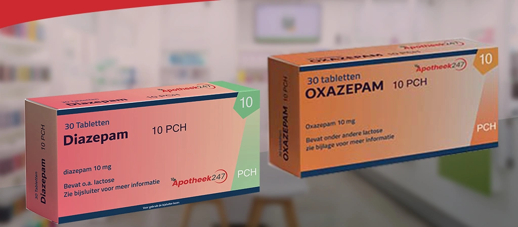 oxazepam en diazepam