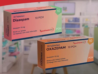 verschil oxazepam en diazepam